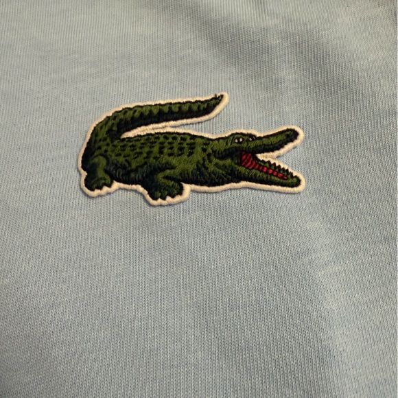 LACOSTE Unisex Loose Fit Large Crocodile Organic Cotton T-shirt-Size M-NWT - Picture 7 of 11